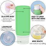 21 Pack Leak Proof Silicone Travel Bottles Set, Muslish TSA Approved Containers for Toiletries, Travel Size Accessories and Shampoo Conditioner Bottles with Tags (BPA Free)