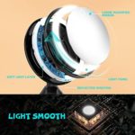 Updated 10x Magnifying Lighted Makeup Mirror with Touch Control LED Lights, 360 Degree Rotating Arm, and Powerful Locking Suction Cup, Portable Magnifying Mirror for Home, Bathroom Vanity, and Travel