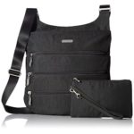 Baggallini unisex adult Big Zipper Travel Crossbody cross body handbags, Gray, One Size US