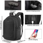 Travel Laptop Backpack Water Resistant Anti-Theft Bag with USB Charging Port and Lock 17.3 Inch Computer Business Backpacks for Women Men College School Student Gift,Bookbag Casual Hiking Daypack