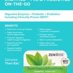 Zenwise Digestive Enzymes, Plus Prebiotics & Probiotics Supplement, Travel Size, Daily Digestion + Immune Support, for Occasional Gas, Gut Bloating & Irregularity (30 Count Tin)