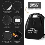 Car Seat Travel Bag for Air Travel Airplane Backpack Gate Check Bag Cover for Flight Check in (Black)