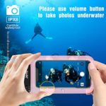 JOTO Waterproof Case Universal Phone Holder Pouch, Underwater Cellphone Dry Bag Compatible with iPhone 13 Pro 12 11 Pro Max XS XR X 8 7 6S, Galaxy S21 S20 S10 Note Pixel Up to 7.0″ -2 Pack,Clearpink
