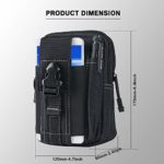 SYIDINZN Tactical Waist Belt Bag | Universal Outdoor EDC Military Holster Wallet Pouch Phone Case Gadget Pocket for iPhone X 8 7 6 6s Plus Samsung Galaxy S8 S7 S6 S5 S4 S3 Note 8 5 4 3 2 LG HTC