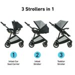 Graco Modes Element Travel System, Includes Baby Stroller with Reversible Seat, Extra Storage, Child Tray and SnugRide 35 Lite LX Infant Car Seat, Redmond