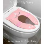 Hippypotamus Travel Potty Seat for Toddler – Pink Unicorn – Folding Potty Training Seat – Portable Toilet Seat Cover for Baby & Kids