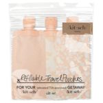 Kitsch Refillable Flat Pouch Travel Bottles Set, Leak-Proof Travel Bottles for Toiletries, TSA-Approved Travel Size Toiletries Containers, 3oz Reusable Travel Bottles for Shampoo, Back to School