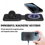 Magnetic Wireless Charger Foldable,18W Fast Mag-Safe Charger Compatible with iPhone 13/12/11/Pro/SE/XS/XR/X/8 Plus,3 in 1 Charging Station Compatible with iWatch 7/6/SE/5/4/3/2,Airpods 2/3/Pro