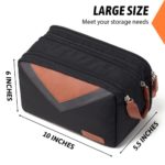 Vorspack Toiletry Bag for Men – Large Toiletries Bag for Travel Water Resistant Dopp Kit for Toiletries Accessories – Black