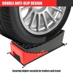 BEETRO Camper Leveler 2 Pack, Curved RV Levelers for Travel Trailers, with Camper Wheel Chocks, Anti-Slip Mats and Carry Bag, Faster Camper Leveling Than RV Leveling Blocks,Up to 35,000 lbs