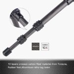 AOKA 28in/1.1lb Lightweight Compact Carbon Fiber Tripod with 360° Ballhead Travel Mini Tripod for Mobile Phone and Compact Mirrorless Cameras