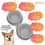 CUDLY PortaBowl – Portable Dog Bowl, Collapsible Dog Bowls, Travel Dog Bowls, Portable Water Bowl for Dog | Collapsable Doggy Bowl, Foldable Dog Bowl, Collapsible Bowls for Camping, Dog Bowl Travel