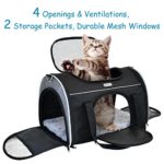 NAVREX Soft Sided Cat Carrier Airline Approved Pet Carrier for Medium Cats and Small Dogs Pet Travel Carrier Bag for Puppy or Kittens (New Generation)