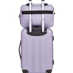 Travelers Club Midtown Hardside Luggage Travel Set, Lilac, 4-Piece Set