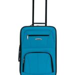 Rockland Journey Softside Upright Luggage Set, Turquoise, 4-Piece (14/19/24/28)