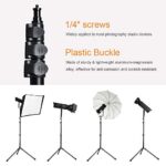 K&F Concept 86.6inch/7.2ft Aluminium Photography Video Tripod Light Stand for Reflectors, Softboxes, Flash, Strobe Lights, Umbrellas, Compact Lightweight Travel Lighting Stands with Carry Case