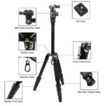 SIRUI Traveler 5A 54″ Aluminum Travel Tripod with 360° Panorama Ball Head, Arca Swiss Plate, Load 8.8lbs