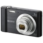 Sony DSCW800/B 20.1 MP Digital Camera (Black) (Renewed)