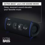 Sony SRS-XB43 EXTRA BASS Wireless Bluetooth Powerful Portable Speaker, IP67 Waterproof & Durable for Home, Outdoor, and Travel, 24 Hour Battery, Party Lights, USB Type-C, and Speakerphone, Taupe