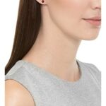 Amazon Essentials Sterling Silver Round Garnet Birthstone Stud Earrings (January)
