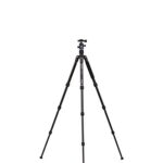 Benro Travel Angel Aluminum Series 1 Tripod Kit with B0 Ballhead, 4 Section, Twist Lock Legs, Monopod Conversion, 58.5″ Maximum Height, 17.6 lb. Capacity- Black (FTA18AB0)