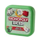 MONOPOLY Diced Game, Easy to Learn Game, Quick Game, Portable Travel Board Game, Fast Game for Kids Ages 8 and Up