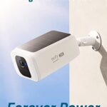 eufy Security SoloCam S40, Solar Security Camera, Wireless Outdoor Camera, Battery Camera, Integrated Solar Panel, Spotlight Camera, 2K Resolution, Wireless, 2.4 GHz Wi-Fi, No Monthly Fee