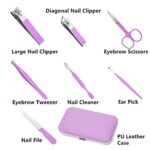 Manicure Kit Women Nail Clipper Set Nail Kits Sets Finger Toe Nail Clippers Personal Care Set with Portable Travel Case Nail Cutter Grooming Kit Gifts for Men Women Wife Girlfriend Parents