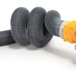 Camco Deluxe Sewer Hose Kit with Swivel Fittings, Clear Elbow Fitting, Hoses, Storage Caps, and Bonus Clear Extender, 20 Feet (39658)