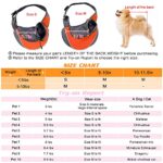 WOYYHO Pet Dog Sling Carrier Puppy Sling Bag Small Dogs Cats Carrier Adjustable Strap Mesh Hand Free Dog Satchel Carrier for Outdoor Travel ( S ( up to 5 lbs ) , Orange )
