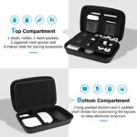 ProCase Hard Travel Electronic Organizer Case for MacBook Power Adapter Chargers Cables Power Bank Apple Magic Mouse Apple Pencil USB Flash Disk SD Card Small Portable Accessories Bag -Black