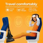 Airplane Foot Hammock (Travel Comfortably), Perfect Airplane or Office Footrest to Relax Your Feet – Foot Hammock for Airplane Travel Accessories, Desk Foot Hammock, Comfy Foot Hanger Airplane