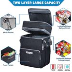 SDLINR 72-Can Large Rolling Cooler, Leakproof Insulated Soft Cooler Bag with Wheels and Handle Collapsible for Beach Camping Patio Travel Outdoor