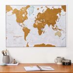 Scratch The World ® Travel Map – Scratch Off World Map Poster – X-Large 23 x 33 – Maps International – 50 Years of Map Making – Cartographic Detail Featuring Country & State Borders