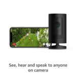 Ring Stick Up Cam Battery HD security camera with custom privacy controls, Simple setup, Works with Alexa – Black