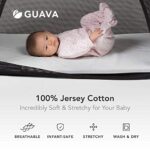 GUAVA FAMILY – Lotus Crib 100% Cotton Fitted Sheet | Perfect, Manufacturer-Approved Fit, Soft & Safe for Infants, Baby and Toddlers, Unisex, Boys & Girls