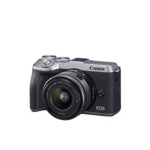 Canon EOS M6 Mark II Mirrorless Digital Compact Camera + EF-M 15-45mm F/3.5-6.3 is STM + EVF Kit, Silver