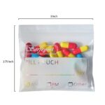 120 Pack Serfeymi Pill Pouch Bag 3 x 2.75 Inch Pill Organizer Plastic Travel Vitamine Bags with Write-on Labels Seal Waterproof Pill Pouches for Daily Travel Medicine Pill Storage and Small Item