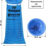 MP MOZZPAK Vomit Bags – 24 Pack – 1000ml Emesis Bags – Leak Resistant, Medical Grade, Portable, Disposable Barf, Puke, Throw Up, Nausea Bags for Travel Motion Sickness, Car & Aircraft, Kids, Taxi