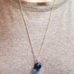 Marbles, Globes & Gifts 1/2” Natural Earth Necklace on Gold Fill Chain