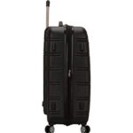 Rockland Melbourne Hardside Expandable Spinner Wheel Luggage, Black, 3-Piece Set (20/24/28)