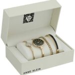 Anne Klein Women’s Bangle Watch and Bracelet Set, AK/1470