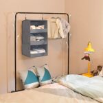 GRANNY SAYS 3-Shelf Hanging Closet Organizer and Storage, Collapsible Hanging Closet Shelves, Hanging Organizer for Closet & RV, Gray, 29 ¾” H X 12″ W X 12″ D, 1-Pack