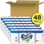 Scott Rapid-Dissolving Toilet Paper, 48 Double Rolls (6 Packs of 8) = 96 Regular Rolls, 231 Sheets Per Rolls