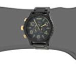 Nixon 51-30 Chrono Matte Black/Gold Men’s Underwater Stainless Steel Watch (51mm. Black & Gold Face/Matte Black Stainless Steel Band)