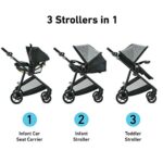 Graco, Modes Element Travel System Includes Baby Stroller with Reversible Seat Extra Storage Child Tray and SnugRide 35 Lite LX Infant Car Seat, Canter
