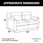THOMAS PAYNE 68″ Norlina RV Tri-Fold Sofa with Woven Fabric, Couch-to-Bed Conversion, Removeable Back, Easy Installation for Travel Trailers, 5th Wheels and Motorhomes – 2020128771