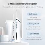 Cordless Advanced Water Flosser for Teeth – LAIREG 3 Modes Dental Oral Irrigator – Portable and Rechargeable IPX7 Waterproof Powerful Battery Life Water Teeth Cleaner Picks for Home Travel