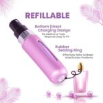 Portable Mini Refillable Perfume/Cologne Atomizer Bottle – great for travel, parties and events – Travel & toiletry accessory great for both men and women – 5ml/0.2oz – Pack of 2 (Variety Pack of 4)