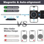 Magnetic Wireless Charger for iPhone: Fodable 3 in 1 Charging Station for Multiple Apple Devices – Travel Charging Pad Dock for Apple Watch iPhone 14 13 12 Pro Max Plus & Airpod